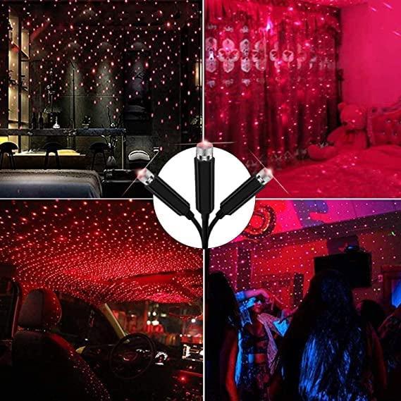 EXPANDABLES Auto Roof Star Projector Lights, USB Portable Adjustable Flexible Interior Car Night Lamp Decorations with Romantic Galaxy Atmosphere fit Car, Ceiling, Bedroom, Party and More Shower Laser Light Pack Of 2 - Premium  from Roposo Clout - Just $640! Shop now at Mystical9
