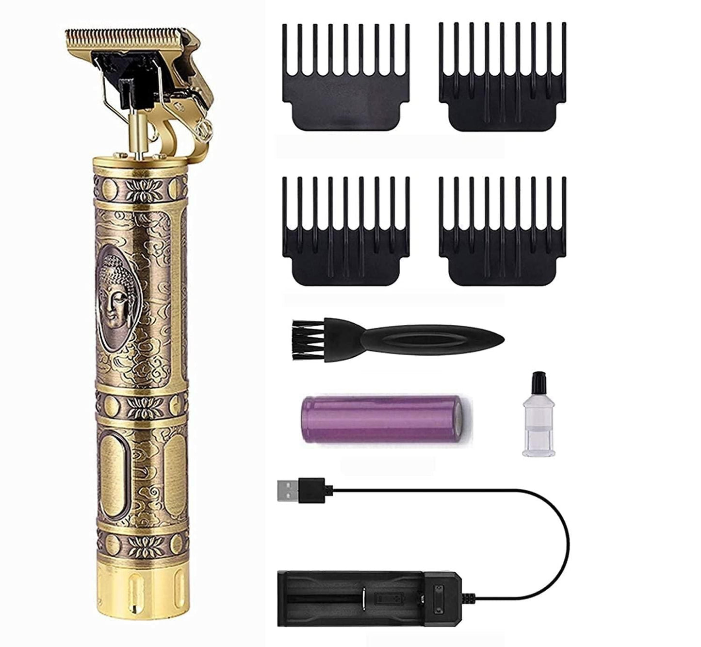 Hair Trimmer For Men Buddha Style Trimmer, Professional Hair Clipper, Adjustable Blade Clipper, Hair Trimmer and Shaver,Retro Oil Head Close Cut Precise hair Trimming Machine (Golden) - Premium  from Roposo Clout - Just $750! Shop now at Mystical9