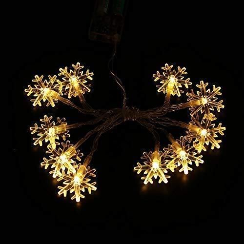 Christmas Snowflake Light Battery Powered Waterproof 14 LED 3M Garden Fairy Lights for Christmas Festival Home Party Decorations - Premium  from Roposo Clout - Just $630! Shop now at Mystical9