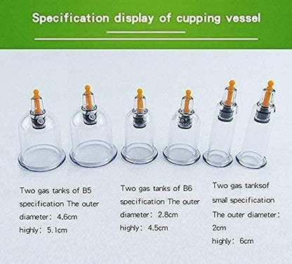 12 Cupping Cups Acupuncture with Extension Tube - Premium  from Roposo Clout - Just $750! Shop now at Mystical9