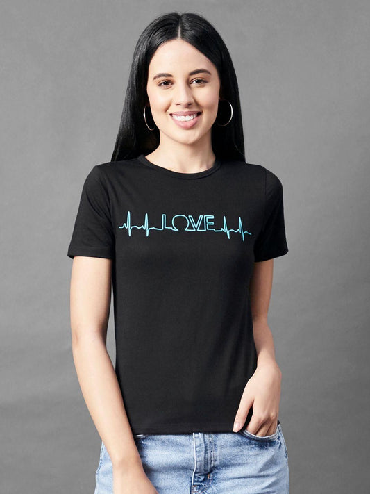Rigo Women's Cotton Typography Print T-Shirt - Premium  from Roposo Clout - Just $681! Shop now at Mystical9