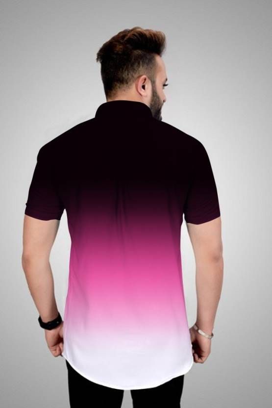 Men Regular Fit Dyed/Ombre Cut Away Collar Casual Shirt - Premium  from Roposo Clout - Just $723! Shop now at Mystical9