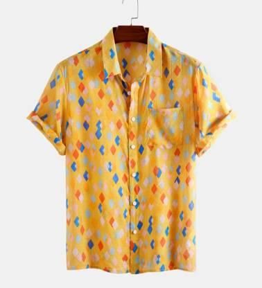 Men's Lycra Blend Printed Casual Shirt - Premium  from Roposo Clout - Just $733! Shop now at Mystical9