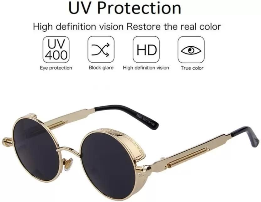 UV Protection Round Sunglasses - Premium  from Roposo Clout - Just $800! Shop now at Mystical9