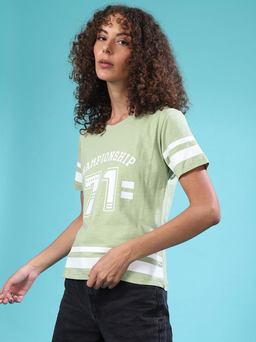Campus Sutra Women's Cotton Printed T-Shirts - Premium  from Roposo Clout - Just $749! Shop now at Mystical9