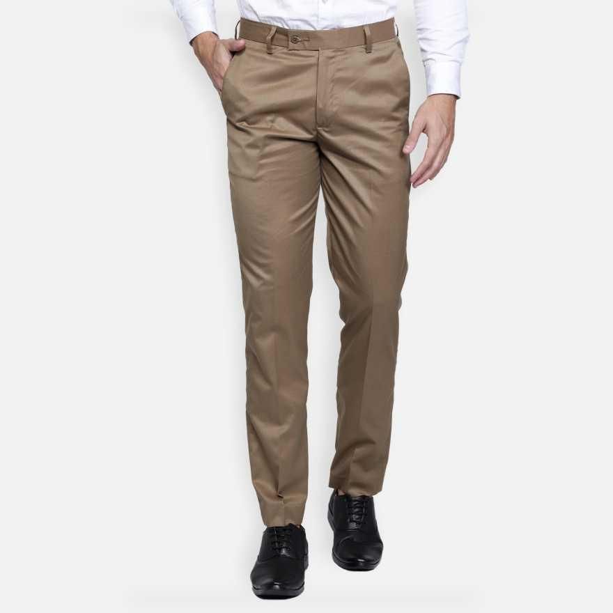 Lycra Blend Solid Regular Fit Mens Formal Trousers - Premium  from Roposo Clout - Just $770! Shop now at Mystical9