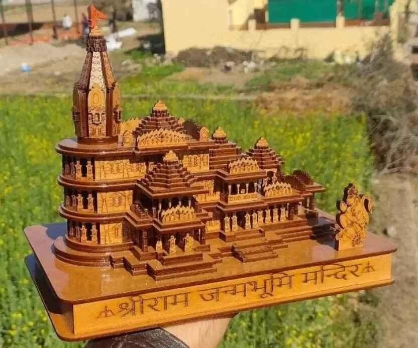 Shri Ram Mandir Ayodhya 3D Wooden Temple - Premium  from Roposo Clout - Just $700! Shop now at Mystical9