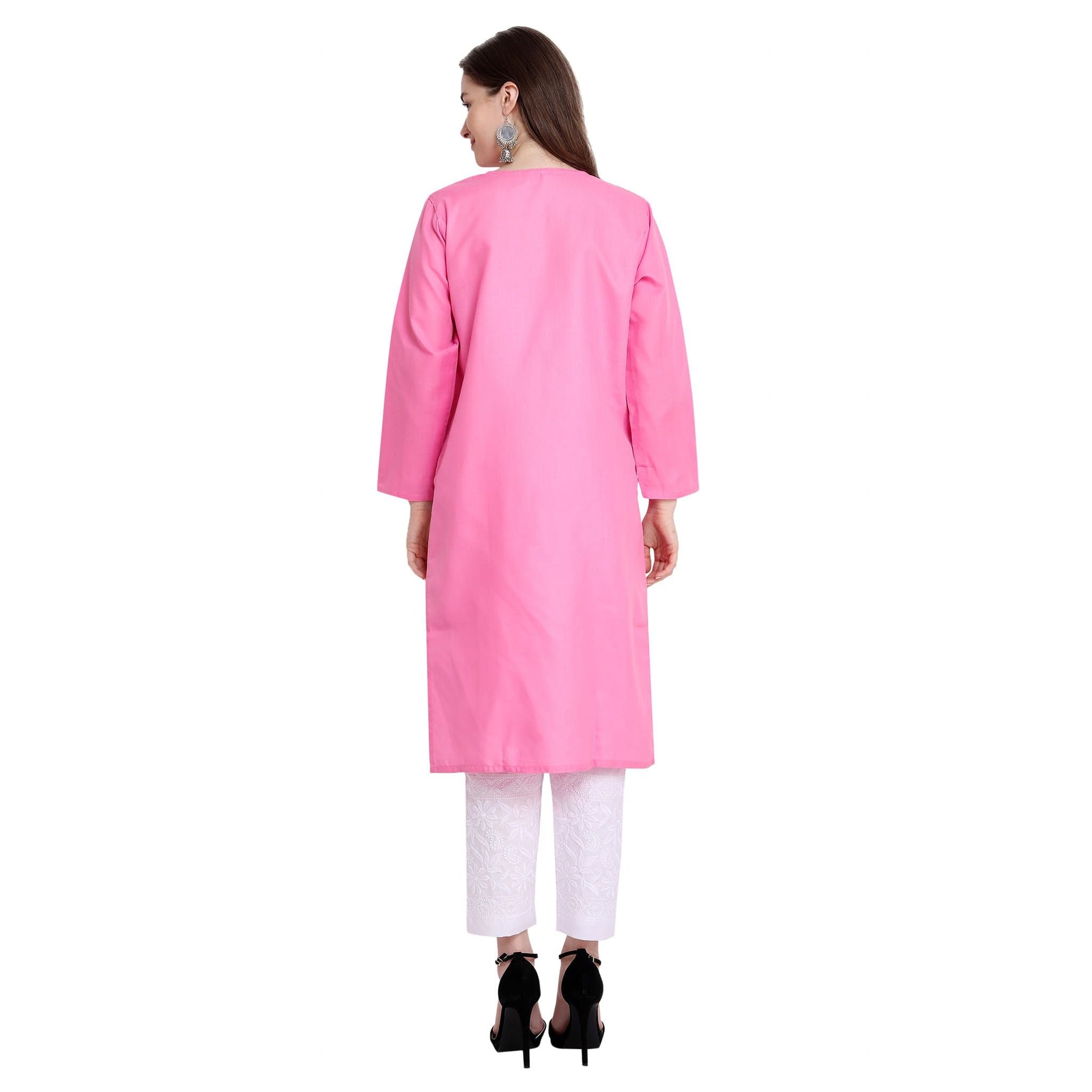 Women Embroidered Lucknowi Straight Kurta - Premium  from Roposo Clout - Just $750! Shop now at Mystical9