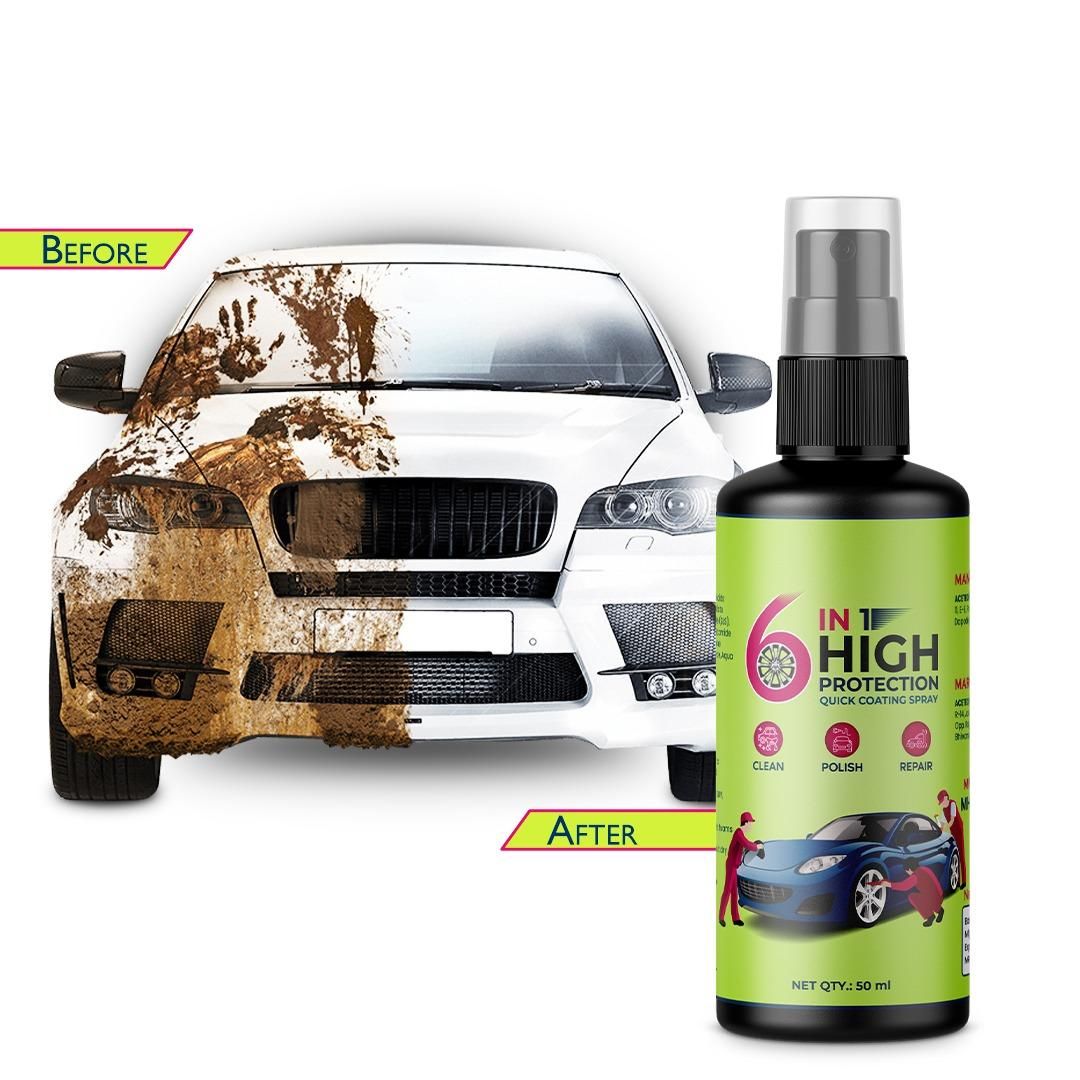 6 in 1 High Protection Quick Coating Spray (Pack of 1) - Premium  from Roposo Clout - Just $500! Shop now at Mystical9