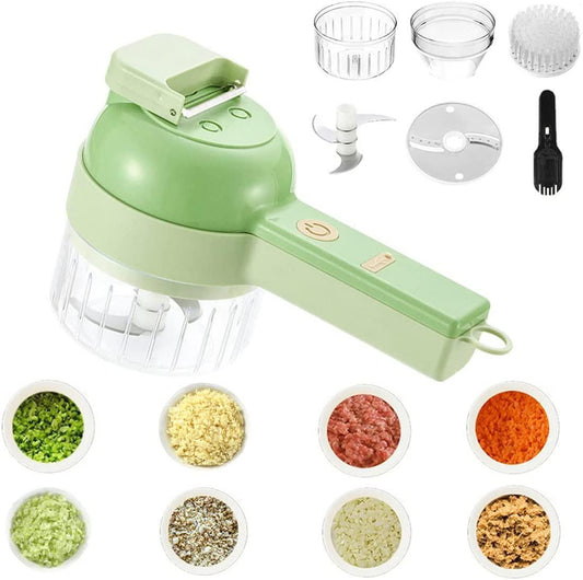 4 in 1 Portable Electric Vegetable Cutter Set - Premium  from Roposo Clout - Just $819! Shop now at Mystical9