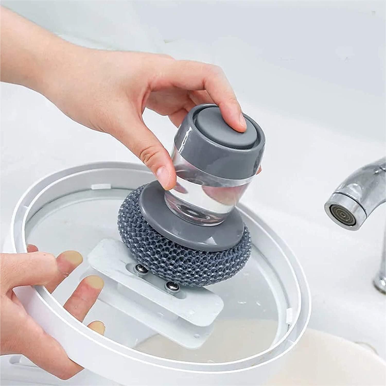 Kitchen Soap Dispensing Palm Brush Washing - Premium  from Roposo Clout - Just $500! Shop now at Mystical9