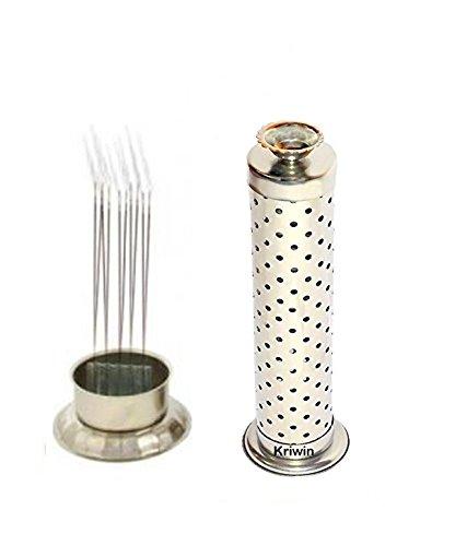 Metal Agarbatti Stand With Dhoop Holder (Silver)(Cylindrical) - Premium  from Roposo Clout - Just $600! Shop now at Mystical9