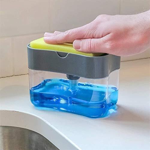 Soap Dispenser-2 in 1 Liquid Soap Dispenser with Sponge Holder - Premium  from Roposo Clout - Just $530! Shop now at Mystical9