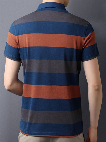 Men's Stripped Cotton Blend T-Shirt - Premium  from Roposo Clout - Just $690! Shop now at Mystical9