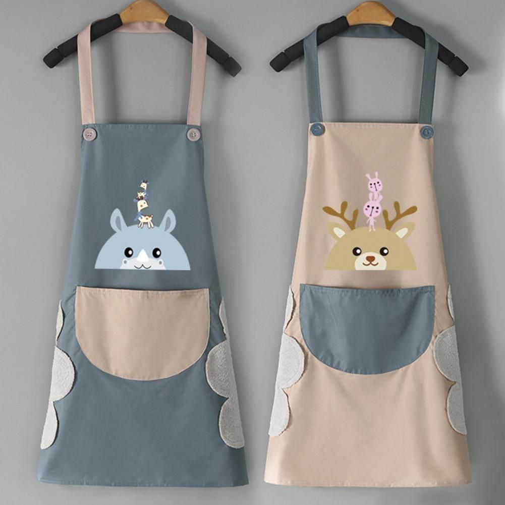 Kitchen Apron for Women with Big Front Pocket Hand-Wiping Waterproof Apron for Kitchen - Premium  from Roposo Clout - Just $727! Shop now at Mystical9