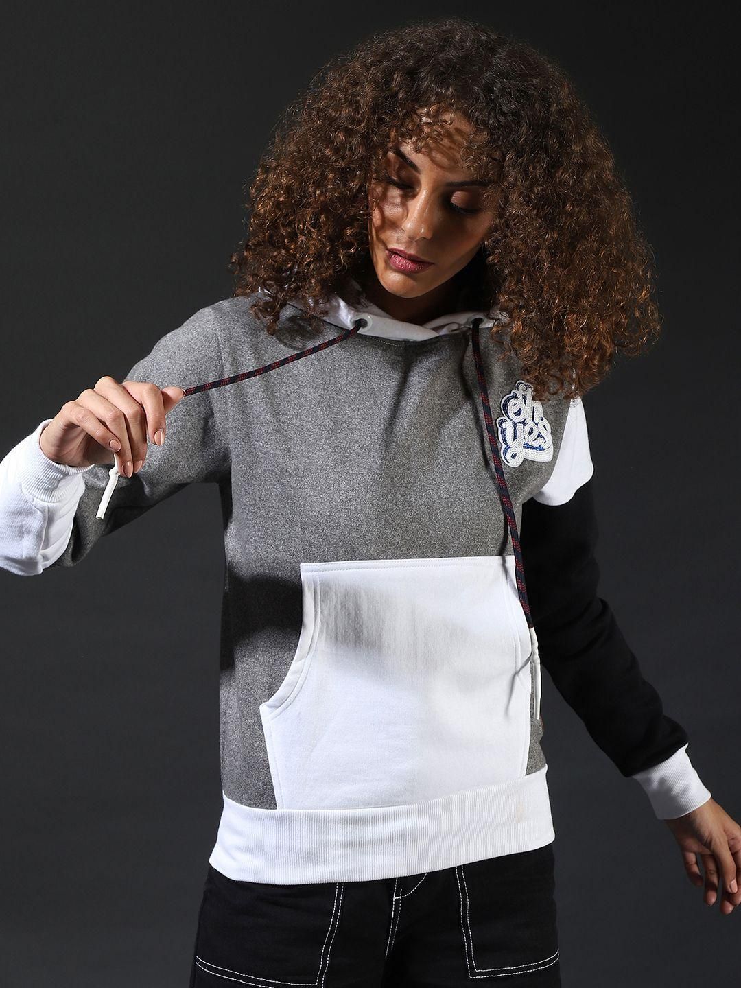 Women's  Cotton Multicolor Color Block Sweatshirt - Premium  from Roposo Clout - Just $1238! Shop now at Mystical9