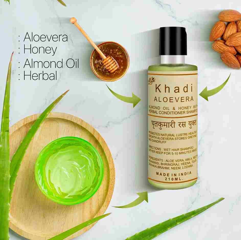 Khadi Herbal Alovera Shampoo With Conditioner - Premium  from Roposo Clout - Just $600! Shop now at Mystical9