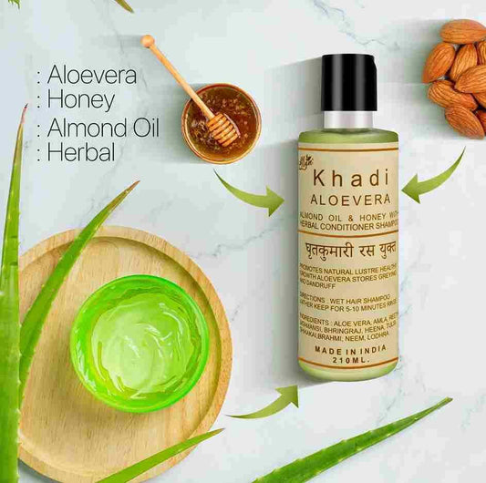 Khadi Herbal Alovera Shampoo With Conditioner - Premium  from Roposo Clout - Just $600! Shop now at Mystical9
