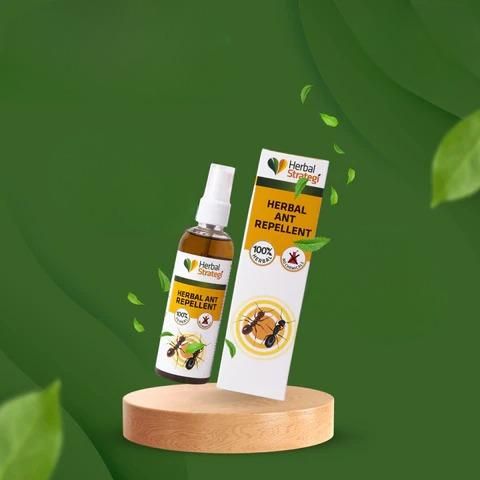 HERBAL STRATEGI Ant Repellent Spray Non-Toxic 100% Herbal Stain Free  (100 ml) - Premium  from Roposo Clout - Just $550! Shop now at Mystical9