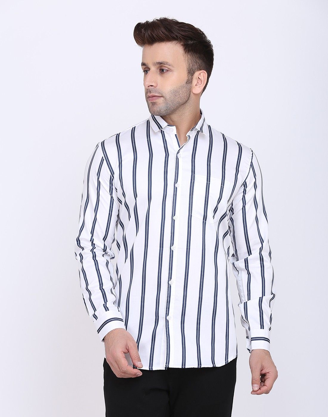 Men's Printed Cotton Blend Shirts - Premium  from Roposo Clout - Just $785! Shop now at Mystical9