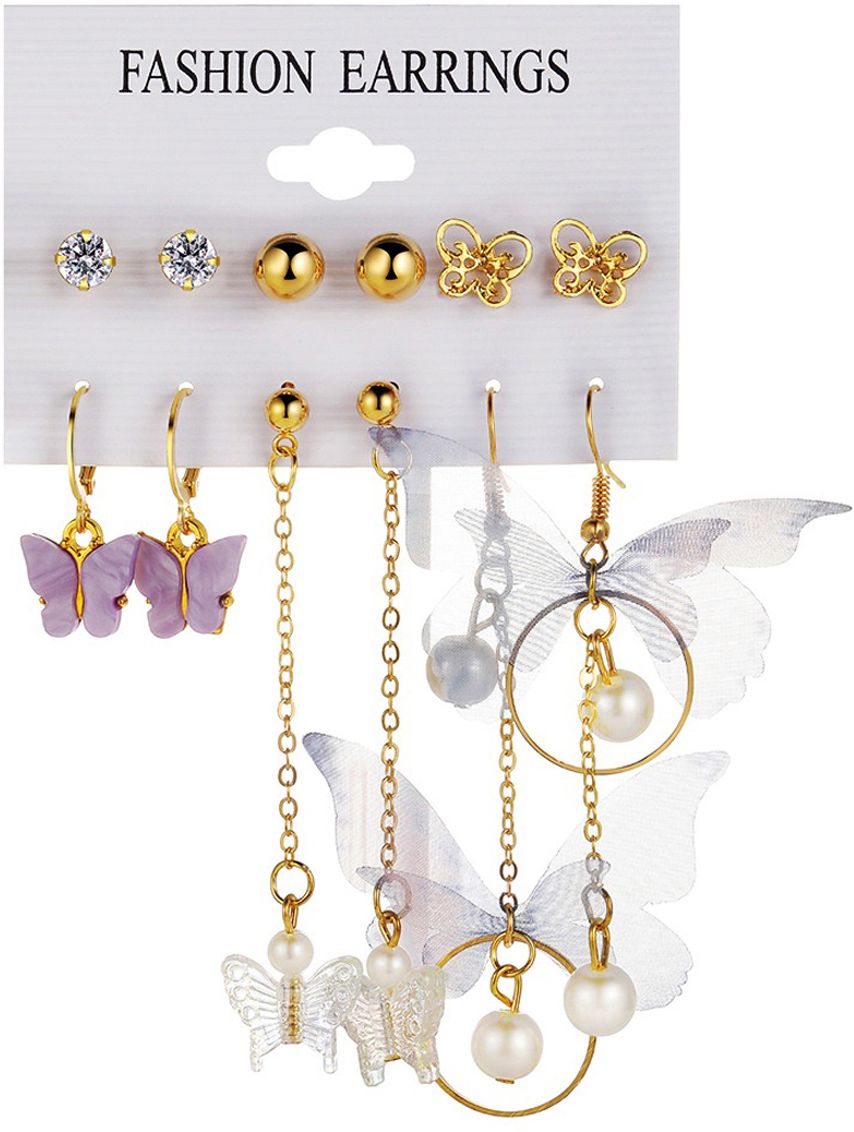Combo Pack Of Earrings(Pack Of 6) - Premium  from Roposo Clout - Just $631! Shop now at Mystical9