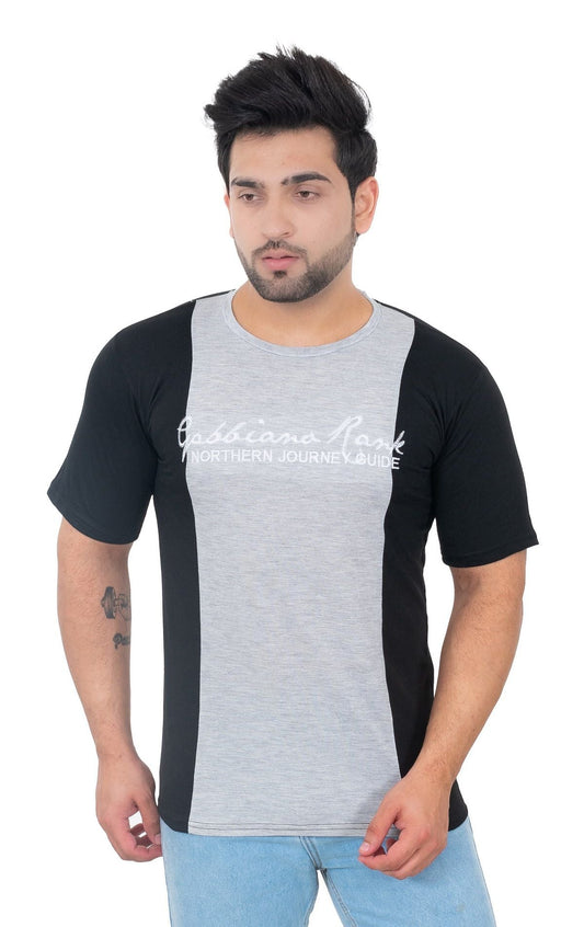Men Round Neck Blue T-Shirt - Premium  from Roposo Clout - Just $550! Shop now at Mystical9