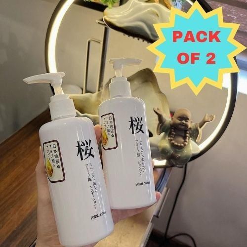 Sakura hair growth shampoo (Pack of 2) - Premium  from Roposo Clout - Just $700! Shop now at Mystical9