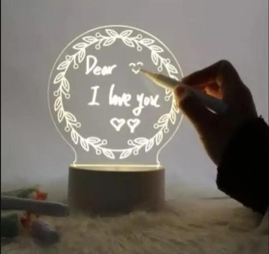 Acrylic Night Light Message Writing Board - Premium  from Roposo Clout - Just $700! Shop now at Mystical9
