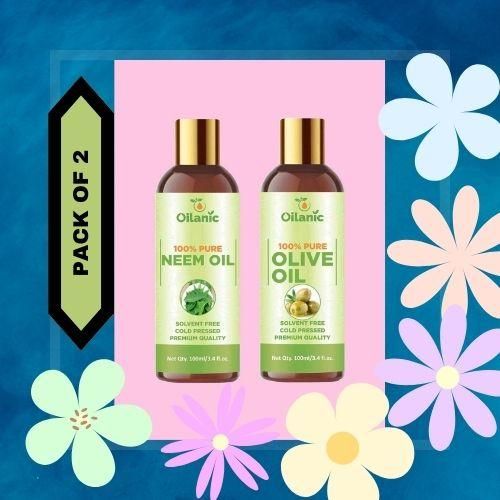 Oilanic Premium Neem Oil & Olive Oil Combo(pack of 2) - Premium  from Roposo Clout - Just $600! Shop now at Mystical9