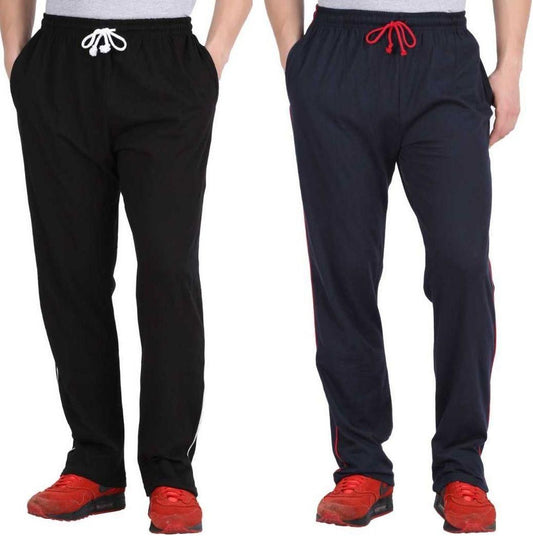 Poly Knit Solid Regular Fit Track Pant Pack Of 2 - Premium  from Roposo Clout - Just $950! Shop now at Mystical9