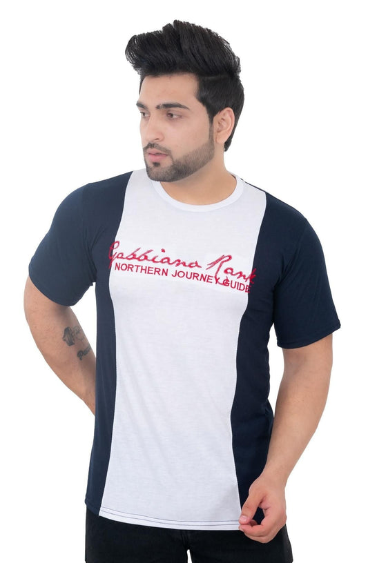Men's Round Neck Typography Print T-Shirt - Premium  from Roposo Clout - Just $550! Shop now at Mystical9