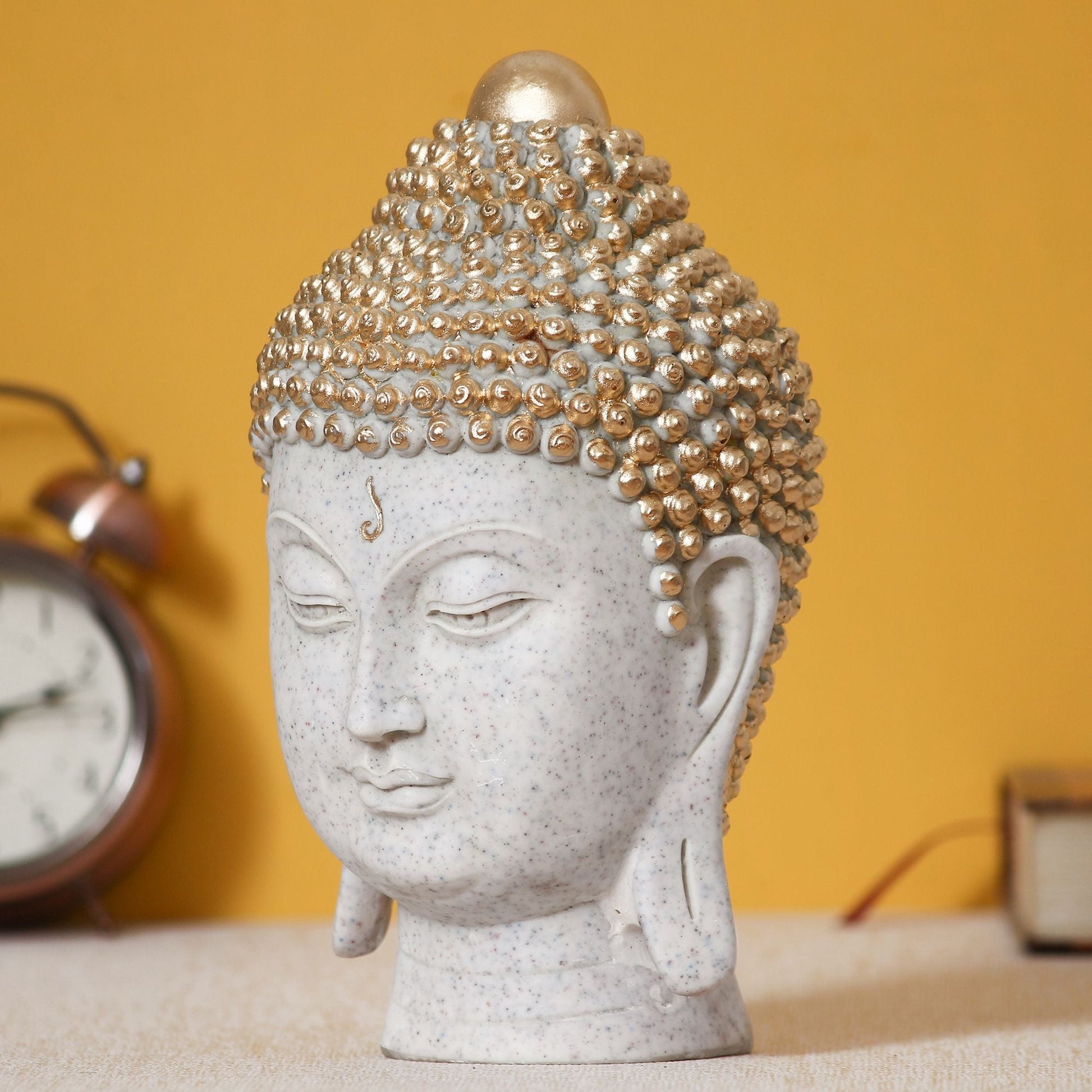 eCraftIndia Decorative Buddha Head Polyresin Showpiece - Premium  from Roposo Clout - Just $700! Shop now at Mystical9